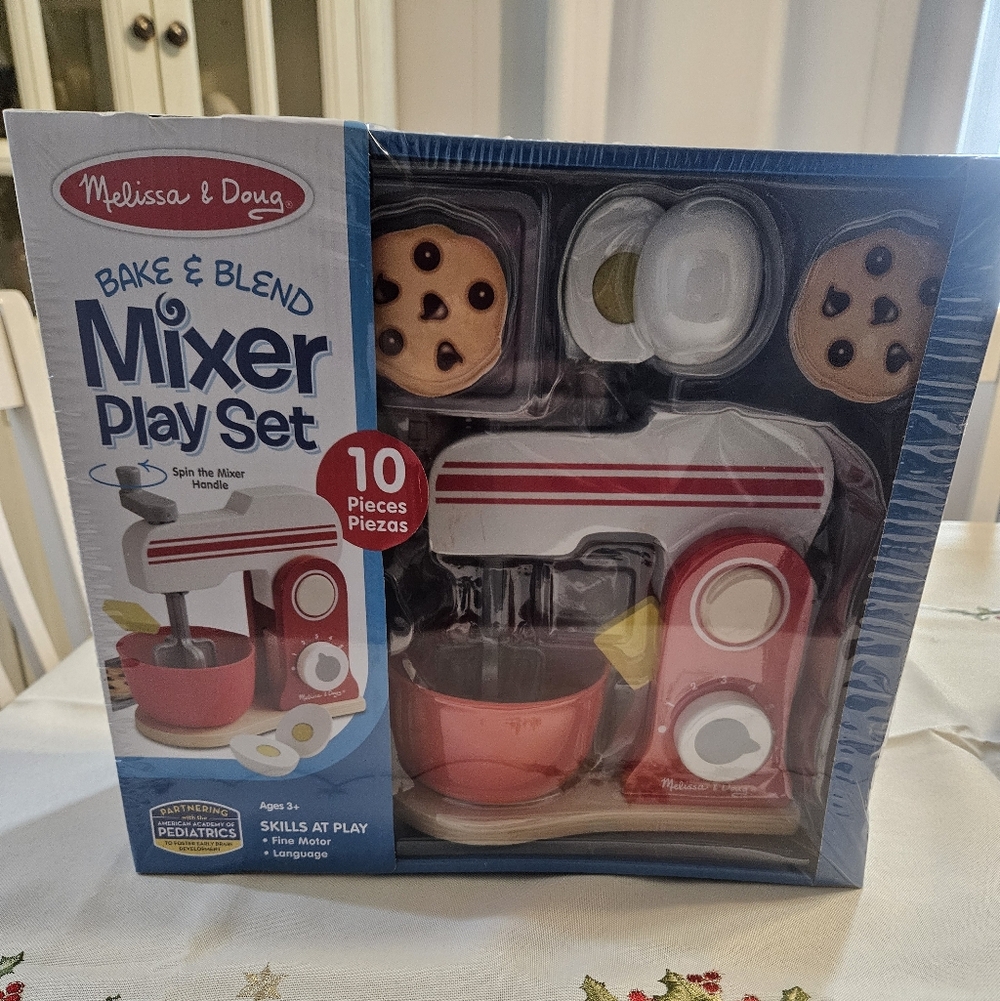 Melissa & Doug Red and White Mixer Play Set BRAND NEW AGES 3+ list price 35.00